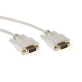 ACT Serial printer cable 9 pin D-sub female to 9 pin D-sub female 10m Ivory AK7326