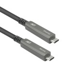 ACT USB-C 3.2 Gen2 Active Optical Cable (AOC) for touch panels video data, power 5m Black AK4325