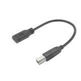 ACT USB Type-C female to USB-B 2.0 printer adapter cable 0,2m Black AC7462