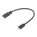 ACT USB Type-C female to USB micro B 2.0 male adapter cable 0,2m Black AC7464