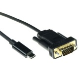 ACT USB Type C to VGA conversion cable 2m Black  SB0032