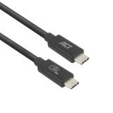 ACT USB4 20Gbps 240W USB Type-C Cable USB-IF certified 2m Black AC7432