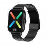 Activa Pixel Női okosóra telefon funkcióval, fém pánt, Fekete