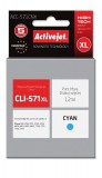 Activejet Canon CLI-571C XL 12 ml cián utángyártott tintapatron