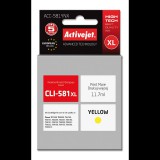 ActiveJet (Canon CLI-581Y XL) Tintapatron Sárga (ACC-581YNX)