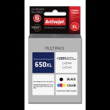 ActiveJet (HP 650 CZ101/CZ102) Tintapatron Tricolor + Fekete (AH-M650RX)
