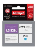 Activejet ink for Brother LC223C 10 ml cián utángyártott tintapatron