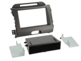 ACV Kia Sportage III (SL) 2010.08-> dupla DIN rádió beépítő keret fekete 381178-28-3