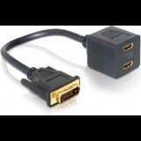 ADA Delock 65069 DVI 25 apa - 2x HDMI anya adapter (65069)