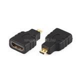 ADA SX-530754 HDMI - microHDMI F/M aranyozott adapter - fekete (SBOX_W026740)