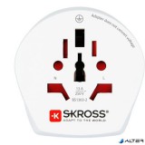 Adapter, Ausztráliába, Kínába, Európába utazóknak, földelt, SKROSS