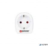 Adapter, Egyesült Királyságba utazóknak, földelt, SKROSS
