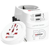 Adapter, világutazóknak, 1xUSB-A, 1xUSB-C PD, 45W, USB-C kábel, SKROSS (SKADPD45W)