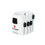 Adapter, világutazóknak, földelt, SKROSS (SKADPRO)