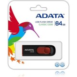 ADATA 64GB C008 USB 2.0 pendrive BOX fekete-piros