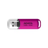 ADATA AC906-32G-RPP USB flash meghajtó 32 GB USB A típus 2.0 Rózsaszín, Átlátszó
