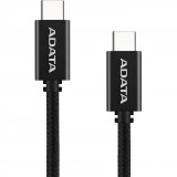 ADATA Adapa CACC-100PN-BK USB-C apa - USB-C apa 2.0 Adat és töltő kábel - Fekete (1m) (CACC-100PN-BK)