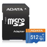 ADATA AUSDX512GUICL10A1-RA1 512 GB MicroSDXC UHS-I Class 10 memóriakártya