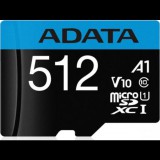 ADATA AUSDX512GUICL10A1-RA1 memóriakártya 512 GB MicroSDXC UHS-I Class 10 (AUSDX512GUICL10A1-RA1)