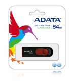 ADATA C008 CLASSIC PENDRIVE 64GB USB 2.0 Fekete-Piros