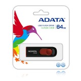 ADATA C008 CLASSIC PENDRIVE 64GB USB 2.0 Fekete-Piros
