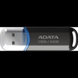 ADATA C906 USB flash meghajtó 64 GB USB A típus 2.0 Fekete (AC906-64G-RBK)