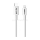 ADATA kábel USB C- Lightning 1m műanyag fehér (AMFICPL-1M-CWH)