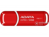 ADATA Pendrive 64GB, UV150 USB 3.1, Piros