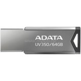 ADATA Pendrive 64GB, UV350 USB 3.2, Metál (AUV350-64G-RBK)