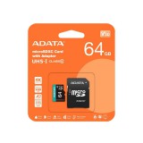 Adata Premier PRO micro SDXC + adapter 64GB CL10 UHS-I U3 V30 A2 (100/80 MB/s)
