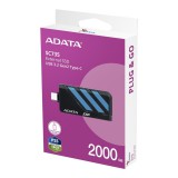 ADATA SC735 Külső SSD 2TB USB 3.2 gen 2 USB-C Kék (1050/1000 MB/s)