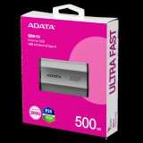 ADATA SD810 Külső SSD 500GB USB 3.2 gen 2 Ezüst (2000/2000 MB/s)