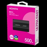 ADATA SD810 Külső SSD 500GB USB 3.2 gen 2 Fekete (2000/2000 MB/s)