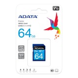 ADATA SDXC 64GB CL10 UHS-I V10 (100 MB/s olvasási sebesség)