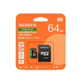 Adata Speed Plus micro SDXC + adapter 64GB CL10 UHS-I U3 V30 A2 (160/140 MB/s)