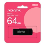 ADATA UC310 USB flash meghajtó 64 GB USB A típus 3.2 Gen 1 (3.1 Gen 1) Fekete