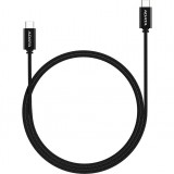 ADATA USB-C apa - USB-C apa 2.0 Adat és töltőkábel 2m - Fekete (CACC-200PN-BK)
