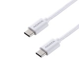 ADATA USB-C - USB-C kábel, 100W PD gyorstöltés, 5A, 1m, fehér
