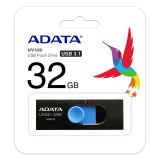 ADATA UV320 PENDRIVE 32GB USB 3.1 Fekete-Kék (100 MB/s olvasási sebesség)