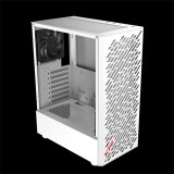 ADATA XPG Ház Midi ATX Valor AIR, 4x120mm ventilátor, Tápegység nélkül, üvegfalú, fehér (VALORAIRMT-WHCWW)
