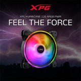 ADATA XPG HURRICANE 120 ARGB PWM Alaplap Ventilátor 12 cm Fekete 1 db