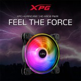 ADATA XPG Hurricane RGB rendszerhűtő ventilátor (120 mm, 700-1800 rpm, aktív, fekete)