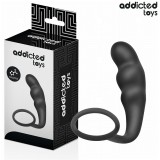 Addicted toys – szilikon anál dugó gyűrűvel, 4-es modell