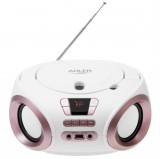 Adler AD 1181wc, 2 x 2 W, USB, FM, CD, AUX, Fehér-Réz, Boombox