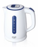 Adler AD 1234 elektromos vízforraló 1,7 L 2200 W Kék, Fehér