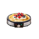 Adler AD 3058, 1600 W, 30 cm, Hőmérséklet szabályozás, Rozsdamentes acél ház, Fekete-Inox, Palacsintasütő