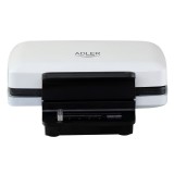 Adler AD 3085, Max. 1800 W, 2 gofri, 2 jelzőfény, Fehér-Fekete, Gofrisütő