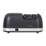 Adler AD 4508, Max. 60 W, 2 fokozat, Optimális szögvezetők, Fekete-Inox, Elektromos késélező