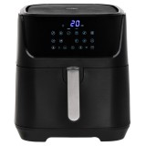 Adler AD 6317, Max. 2500 W, 5.5 l, 12 program, LED, Fekete-Ezüst, Légkeveréses fritőz