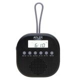 Adler AD1912, 1 W, FM, IPX4, Fekete-Szürke, Rádió
